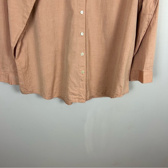 J.Jill Stylish Tan Button-Up Shirt Size Large - Picture 7 of 11